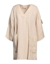 Meimeij Woman Mini Dress Beige Size 4 Linen In Beige