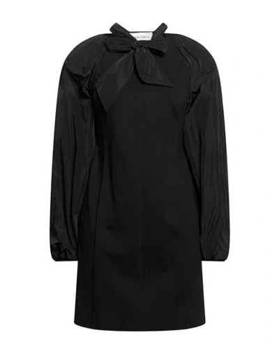 Meimeij Woman Mini Dress Black Size 2 Viscose, Polyamide, Elastane, Polyester