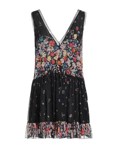 Meimeij Woman Mini Dress Black Size 4 Polyester, Polyamide