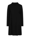 Meimeij Woman Mini Dress Black Size 4 Viscose, Polyamide, Elastane In Black
