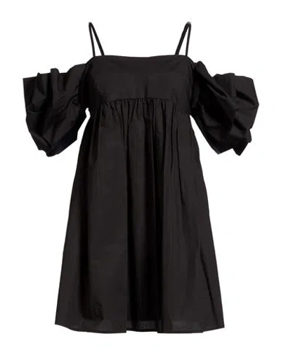 Meimeij Woman Mini Dress Black Size 6 Cotton