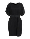 Meimeij Woman Mini Dress Black Size 6 Cotton