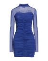 Meimeij Woman Mini Dress Blue Size 2 Polyamide In Blue