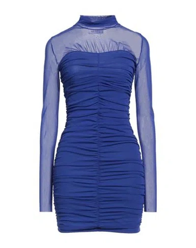 Meimeij Woman Mini Dress Blue Size 2 Polyamide