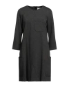 Meimeij Woman Mini Dress Charcoal Size 8 Viscose, Polyamide, Elastane In Grey