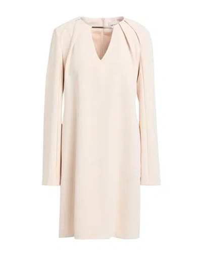 Meimeij Woman Mini Dress Cream Size 4 Polyester, Elastane In White