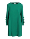 Meimeij Woman Mini Dress Green Size 10 Viscose, Polyamide, Elastane, Acetate In Green