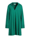 Meimeij Woman Mini Dress Green Size 6 Viscose, Polyamide, Elastane In Green