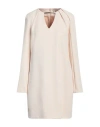 Meimeij Woman Mini Dress Ivory Size 8 Polyester, Elastane, Acetate In White