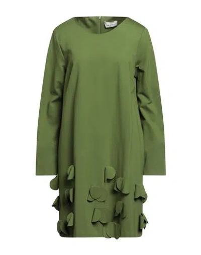Meimeij Woman Mini Dress Light Green Size 0 Viscose, Polyamide, Elastane, Acetate