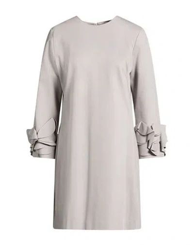 Meimeij Woman Mini Dress Light Grey Size 6 Viscose, Polyamide, Elastane In Gray