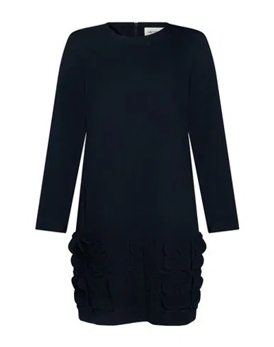 Meimeij Woman Mini Dress Midnight Blue Size 6 Viscose, Polyacrylic, Elastane