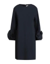 Meimeij Woman Mini Dress Navy Size 8 Viscose, Polyamide, Elastane In Blue