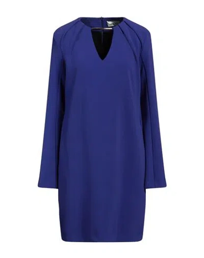 Meimeij Woman Mini Dress Purple Size 6 Polyester, Elastane, Acetate