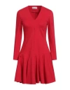 Meimeij Woman Mini Dress Red Size 0 Viscose, Polyamide, Elastane In Red