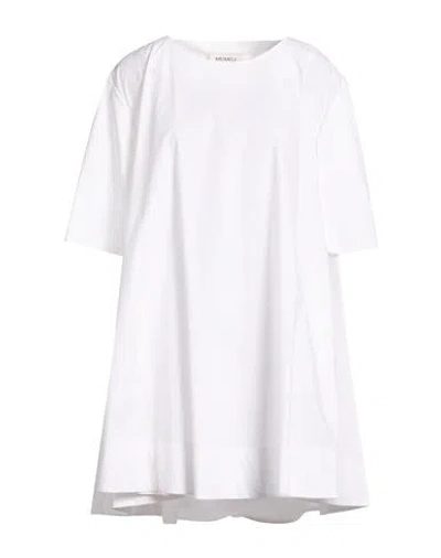 Meimeij Woman Mini Dress White Size 4 Cotton