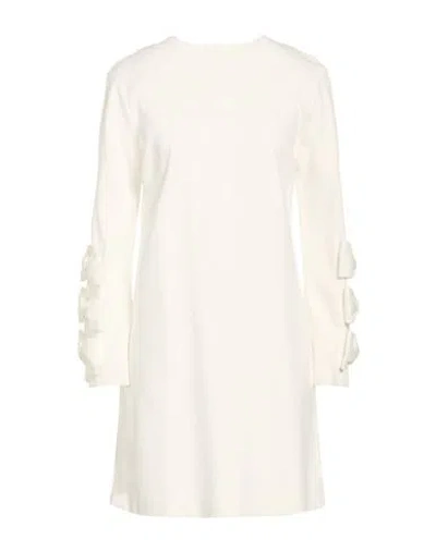 Meimeij Woman Mini Dress White Size 4 Viscose, Polyamide, Elastane