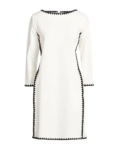 Meimeij Woman Mini Dress White Size 4 Viscose, Polyamide, Elastane
