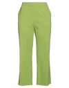 Meimeij Woman Pants Lime Green Size 12 Cotton, Polyamide, Elastane, Polyester