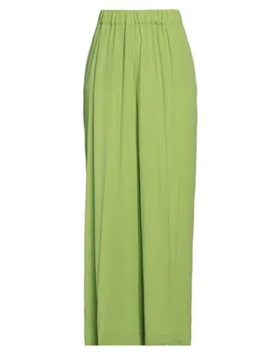 Meimeij Woman Pants Lime Green Size 6 Acetate, Silk