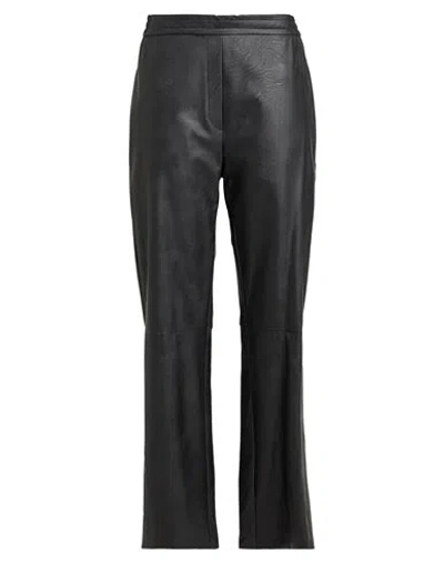 Meimeij Woman Pants Black Size 12 Polyurethane, Viscose, Polyester, Cotton