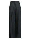 Meimeij Woman Pants Black Size 4 Linen, Acetate, Elastane