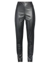 Meimeij Woman Pants Black Size 4 Polyester, Polyurethane, Cotton In Black