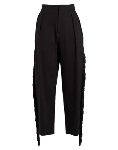Meimeij Woman Pants Black Size 4 Viscose, Polyamide, Cotton