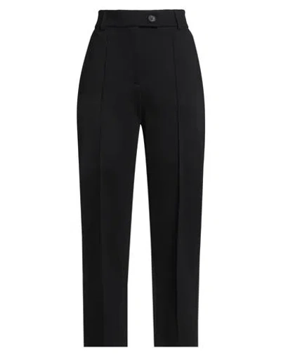 Meimeij Woman Pants Black Size 4 Viscose, Polyamide, Elastane, Acetate