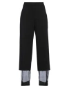 Meimeij Woman Pants Black Size 6 Viscose, Polyamide, Elastane, Silk In Black