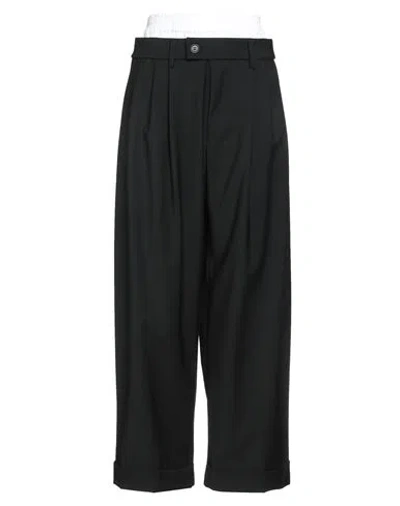 Meimeij Woman Pants Black Size 8 Polyester, Wool, Elastane, Cotton, Acetate