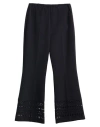 Meimeij Woman Pants Black Size 8 Viscose, Polyamide, Elastane In Black