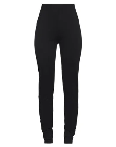 Meimeij Woman Pants Black Size 8 Viscose, Polyamide, Elastane