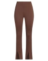 Meimeij Woman Pants Brown Size 4 Viscose, Polyamide, Elastane