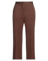Meimeij Woman Pants Brown Size 6 Viscose, Polyamide, Elastane, Acetate