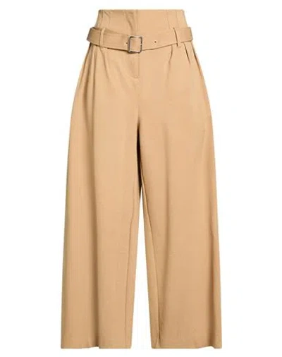Meimeij Woman Pants Camel Size 10 Viscose, Polyamide, Elastane In Neutral