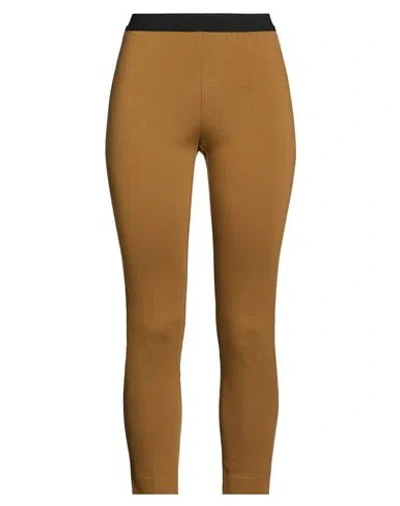 Meimeij Woman Pants Camel Size 2 Viscose, Polyamide, Elastane In Sand