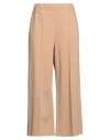 Meimeij Woman Pants Camel Size 4 Viscose, Polyamide, Elastane In Neutral