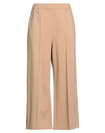 Meimeij Woman Pants Camel Size 4 Viscose, Polyamide, Elastane In Neutral