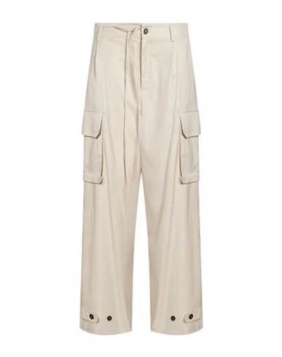 Meimeij Woman Pants Cream Size 0 Polyester, Viscose, Elastane In White