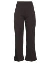 Meimeij Woman Pants Dark Brown Size 2 Viscose, Polyamide, Elastane