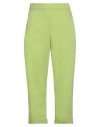 Meimeij Woman Pants Green Size 10 Cotton, Polyamide, Elastane