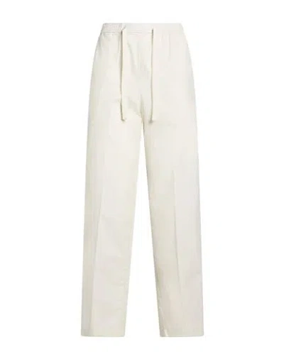 Meimeij Woman Pants Ivory Size 4 Cotton In White