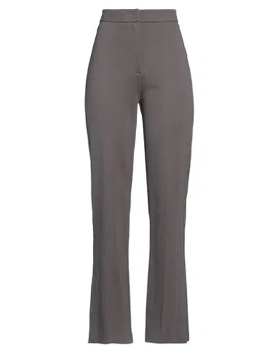 Meimeij Woman Pants Lead Size 4 Viscose, Polyamide, Elastane In Grey