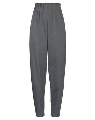 Meimeij Woman Pants Charcoal Size 4 Polyester, Wool, Elastane, Acetate In Grey