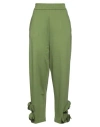 Meimeij Woman Pants Light Green Size 12 Viscose, Polyamide, Elastane, Acetate In Green