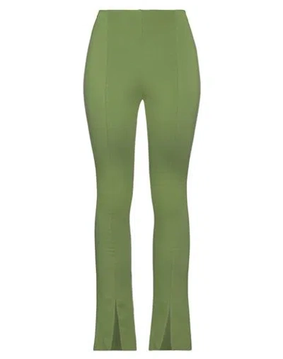 Meimeij Woman Pants Light Green Size 8 Viscose, Elastane