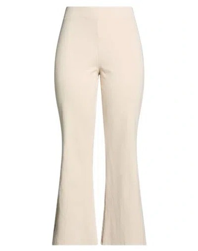 Meimeij Woman Pants Light Grey Size 4 Viscose, Polyamide, Elastane In Neutral