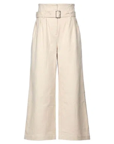 Meimeij Woman Pants Light Grey Size 4 Viscose, Polyamide, Elastane In Neutral