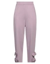 Meimeij Woman Pants Lilac Size 8 Viscose, Polyamide, Elastane, Acetate In Purple